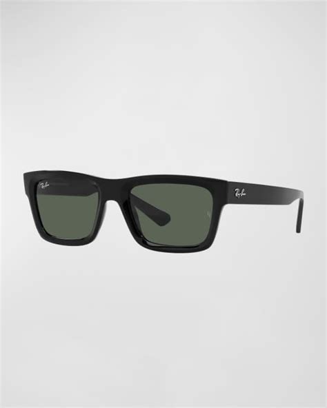 Ray Ban Mens Warren Rectangle Sunglasses Neiman Marcus