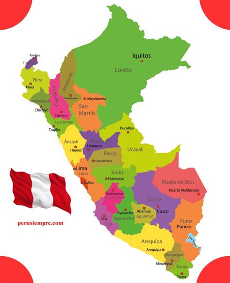 Departamentos o Regiones del Perú Perusiempre