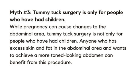 Ppt Myths About Tummy Tuck Surgery Powerpoint Presentation Free