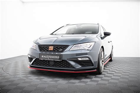 Front Splitter V Seat Leon Cupra Fr Mk Fl Gloss Black Our Offer