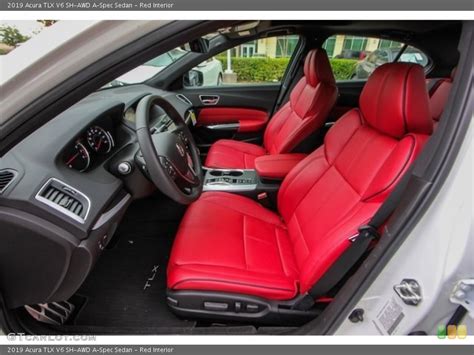 Red Interior Photo For The 2019 Acura Tlx V6 Sh Awd A Spec Sedan