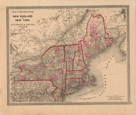 New England And New York Curtis Wright Maps