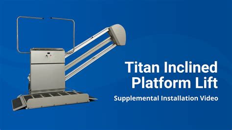 Ac105 Titan Inclined Platform Lift Installation 2023 Youtube