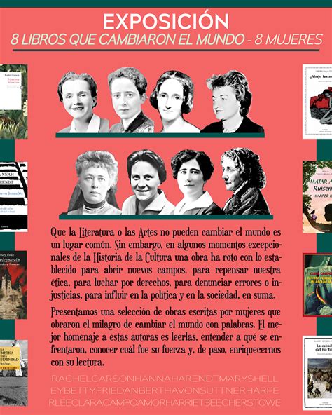 Celebración del Día de la Mujer 8 de marzo EXPOSICIÓN 8 LIBROS QUE