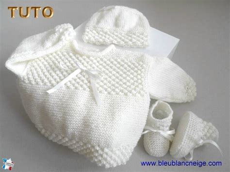 Fiche tricot bb brassière bonnet et chaussons tuto