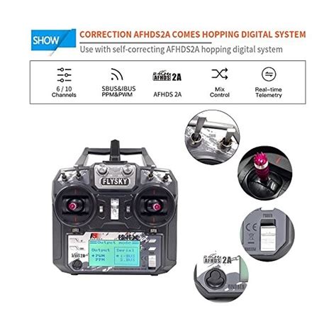 DTXMX Flysky FS i6X 2 4G Radio Transmetteur et Récepteur FS iA10B 1