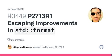 P2713r1 Escaping Improvements In `stdformat` · Issue 3449