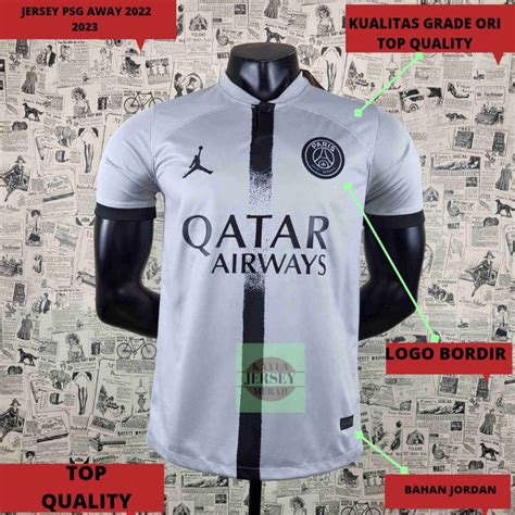 Jual JERSEY BOLA PSG AWAY 2022 2023 GRADE ORI TOP QUALITY Shopee