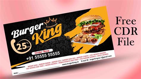 Burger Shop Flex Banner Design Food Flex Banner Design Fast Food