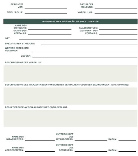 Kostenlose Incident Report Vorlagen Und Formulare Smartsheet Hot Sex Picture