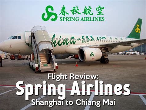 Flight Review Spring Airlines From Shanghai To Chiang Mai