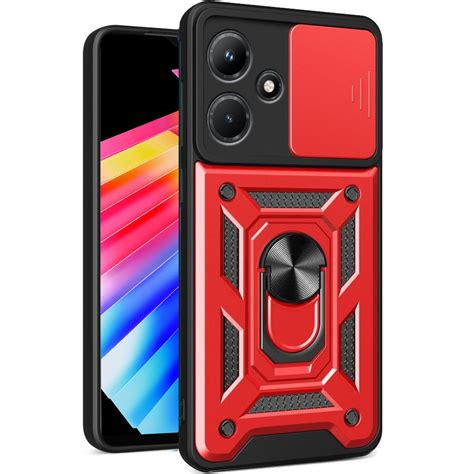 Etui Pancerne Do Infinix Hot 30i CamShield Slide Czerwone Sklep XGSM Pl