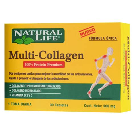 Natural Life Multi Collagen X Tabletas Farmacia Leloir Tu