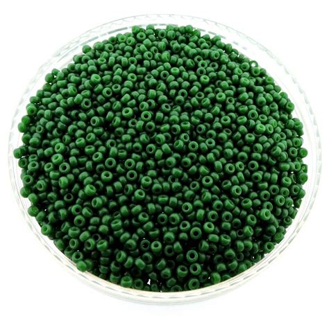 Miyuki Round Rocaille Seed Beads Size 110 23gm Special Dyed Hunter Grn 11 2048 Ebay