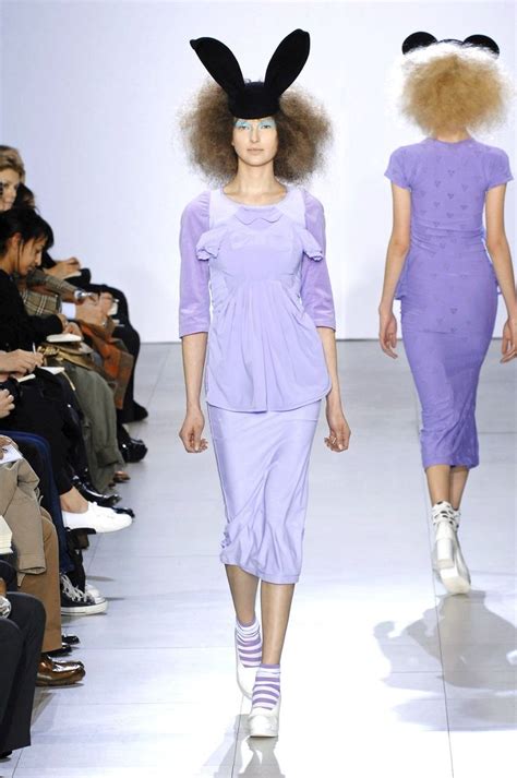 Comme des Garçons at Paris Fall 2007 Lilac Purple Lavender Comme Des