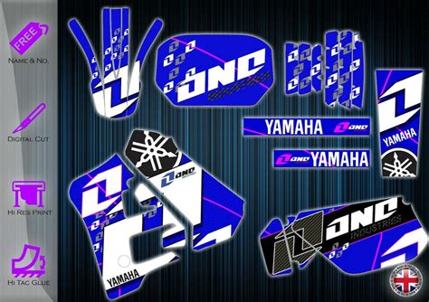 Yamaha Dtr Stickers Dtr Graphics Kit Yamaha Decals Etsy