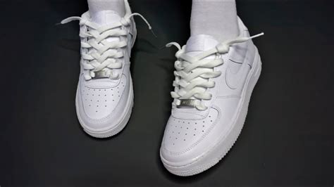 How To New Loose Lace Nike Air Force 1s Low Works For Long Laces Youtube