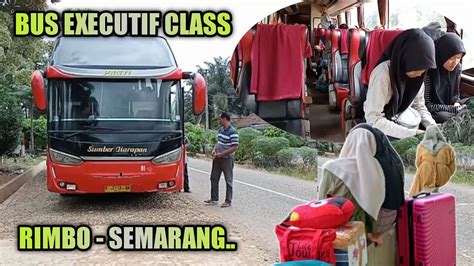 Bus Sumber Harapan Executif Class Masuk Jalan Meranti Mekar Kencana