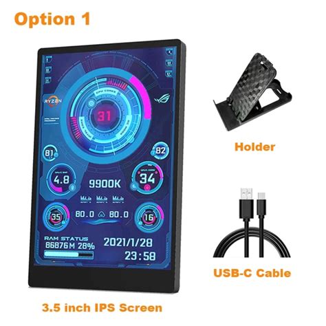 Lopnglng Inch Ips Smart Screen Type C Secondary Display For Pc