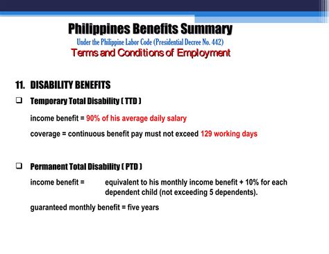 Employee benefits and services (Philippines) | PPT