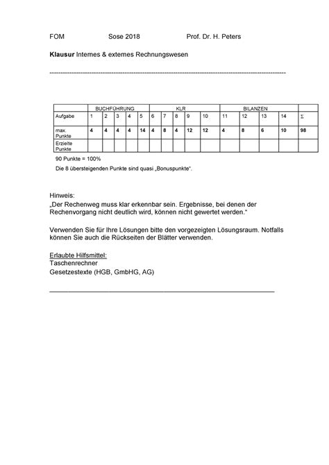 Altklausur Fragen Warning TT Undefined Function 32 FOM Sose 2018