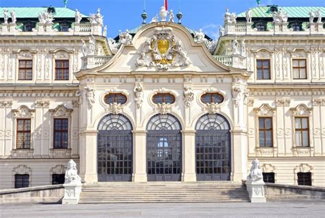 Detalhes Do Palácio De Belvedere Viena Áustria Imagem de Stock