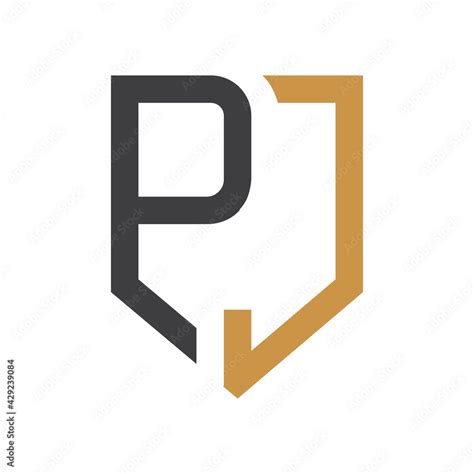 Initial Jp Letter Logo Vector Template Design Creative Abstract Letter