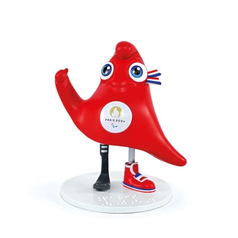 Figurine Mascotte Officielle Jeux Paralympiques De Paris Doudou