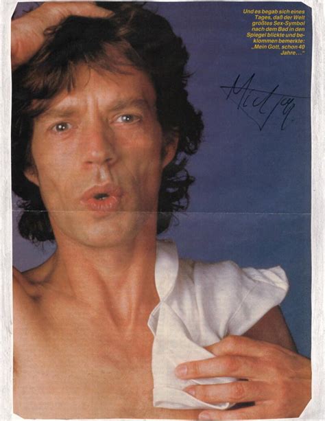 Mick Jagger The Rolling Stones Signed Autograph X Magazine