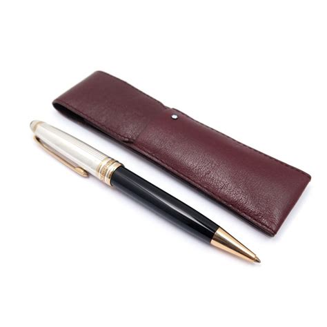 Stylo Bille Montblanc Meisterstuck Solitaire Argent