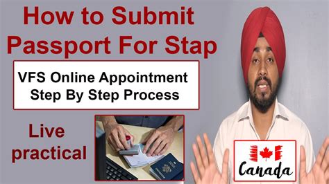 How To Submit Passport For Stamp L Live Practical For Vfs Appointment