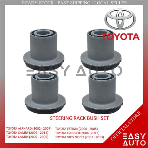 STEERING RACK BUSH 1SET 4PIECES 45516 28050 TOYOTA ALPHARD CAMRY