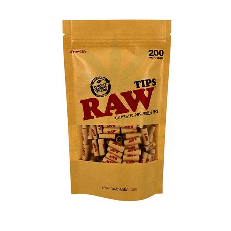 Raw Pre Rolled Tips Bag 200 Stück Tiroler Hanfhouse