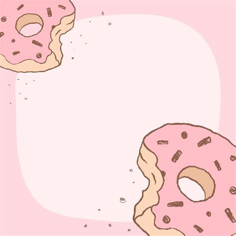 Donut Frame Instagram Post Background