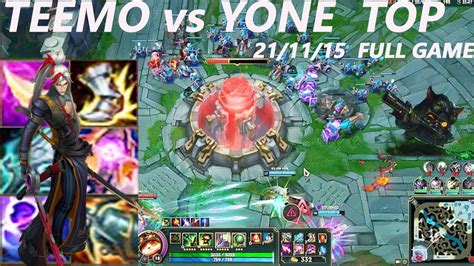 [full Match] Perfect Carry As A Teemo [teemo Vs Yone]teemo 21 Kill Vs