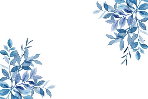 Blue Leaves Background Vector Flower Png Images Vector Flowers Blue