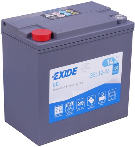 Batterien Motorrad Batterien GEL AGM Technologie Exide GEL