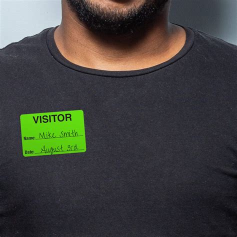 Snapklik Green Visitor Pass Fluorescent Green Visitor