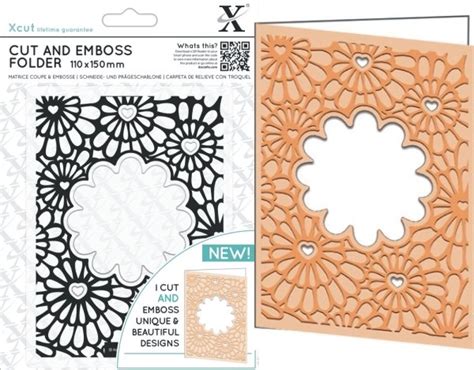 Docrafts Cut Emboss Folder Hearts Flowers Docrafts Xcut Hixxysoft