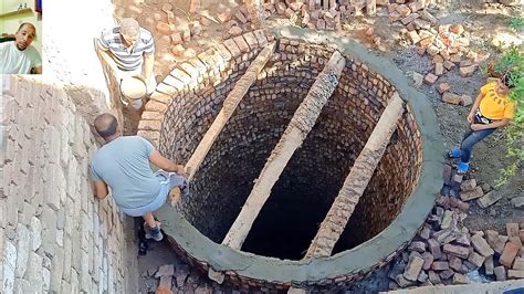 Construction And Surface Of A Sewage Pit With A Depth Of 6 Meters Youtube