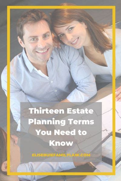 A Man And Woman Sitting At A Desk With The Words Thirteen Estate Planning Items You Need To Know