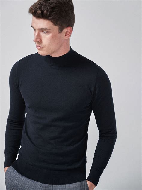 Buy Next Men Navy Blue Solid Sweater Sweaters For Men 10900690 Myntra