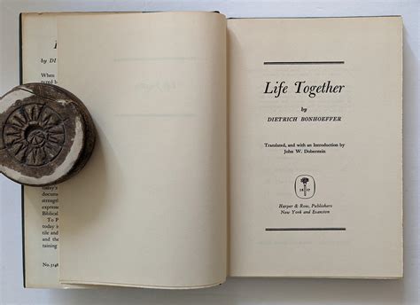 Lot - Vintage Book LIFE TOGETHER Dietrich Bonhoeffer