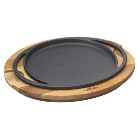 Lava Cast Iron Round Platter And Board 20cm Cater Supplies Direct