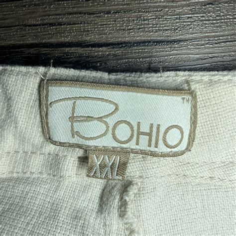 Bohio Mens Cotton Casual Flat Front Drawstring Pants Tan Beige Xxl Ebay