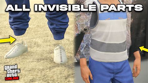 All Working Invisible Body Parts Glitches In Gta Online Invisible