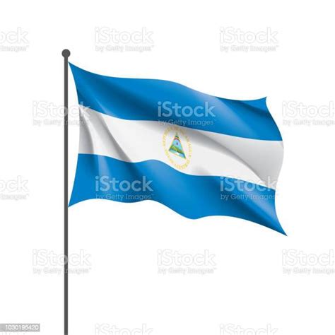 Nicaragua Flag Vector Illustration On A White Background Stock Illustration Download Image Now