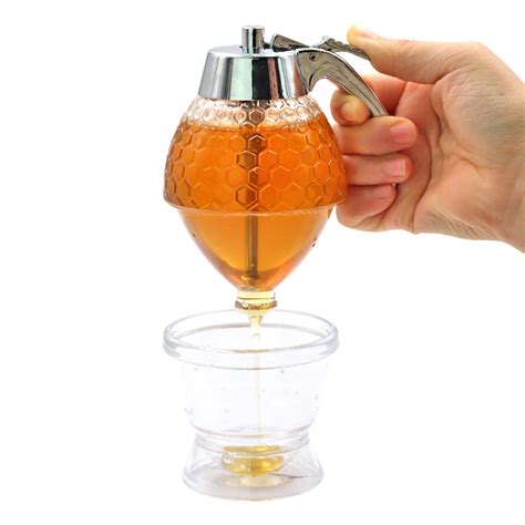 Ml Honey Dispenser No Drip Glass Syrup Dispenser Pump Glass