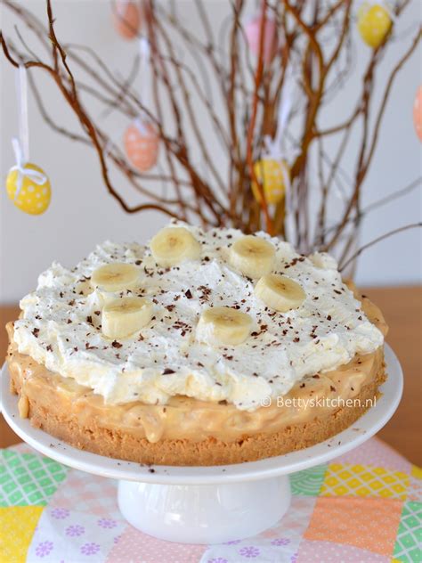 Banoffee Pie Banaan Karamel Taart Recept Betty S Kitchen