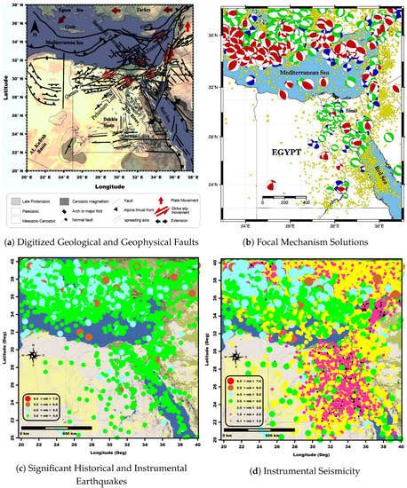 Remote Sensing Free Full Text Seismo Lineaments In Egypt Analysis